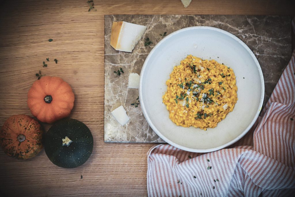 Græskar risotto - opskrift på græskar risotto