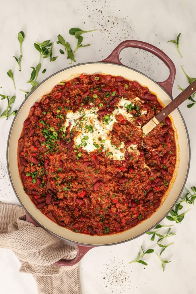 Chili con carne - Opskrift mexicansk chili con carne