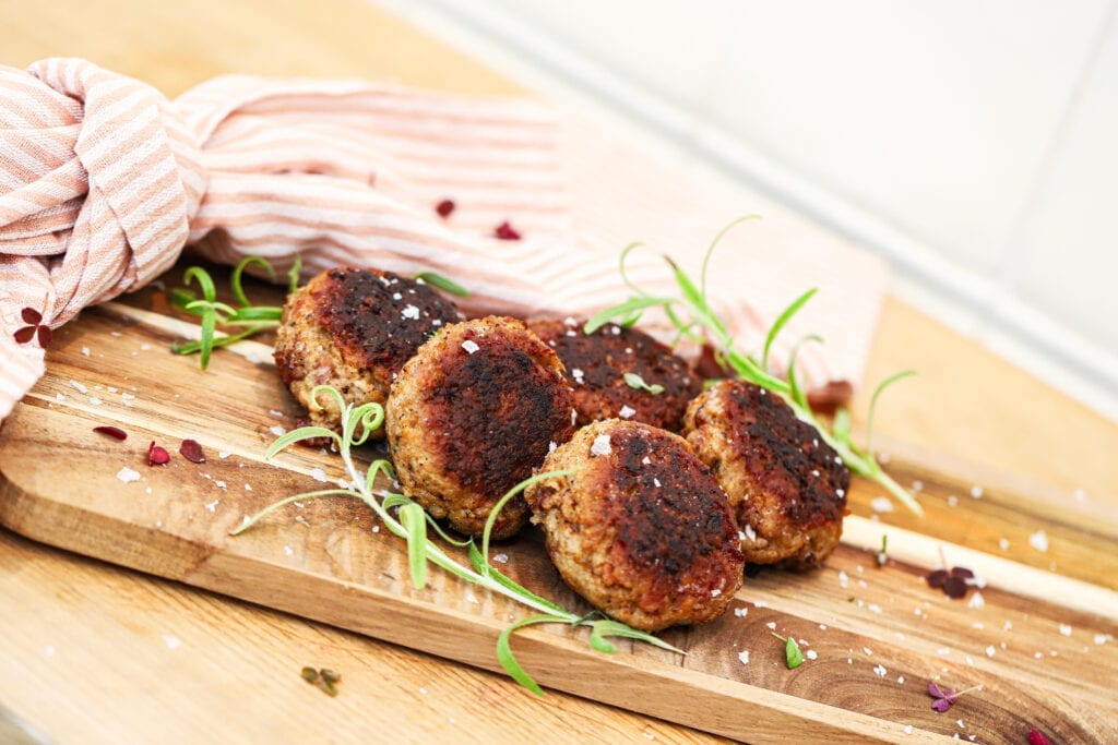 Frikadeller med Fanø skinke - Opskrift på luksus frikadeller