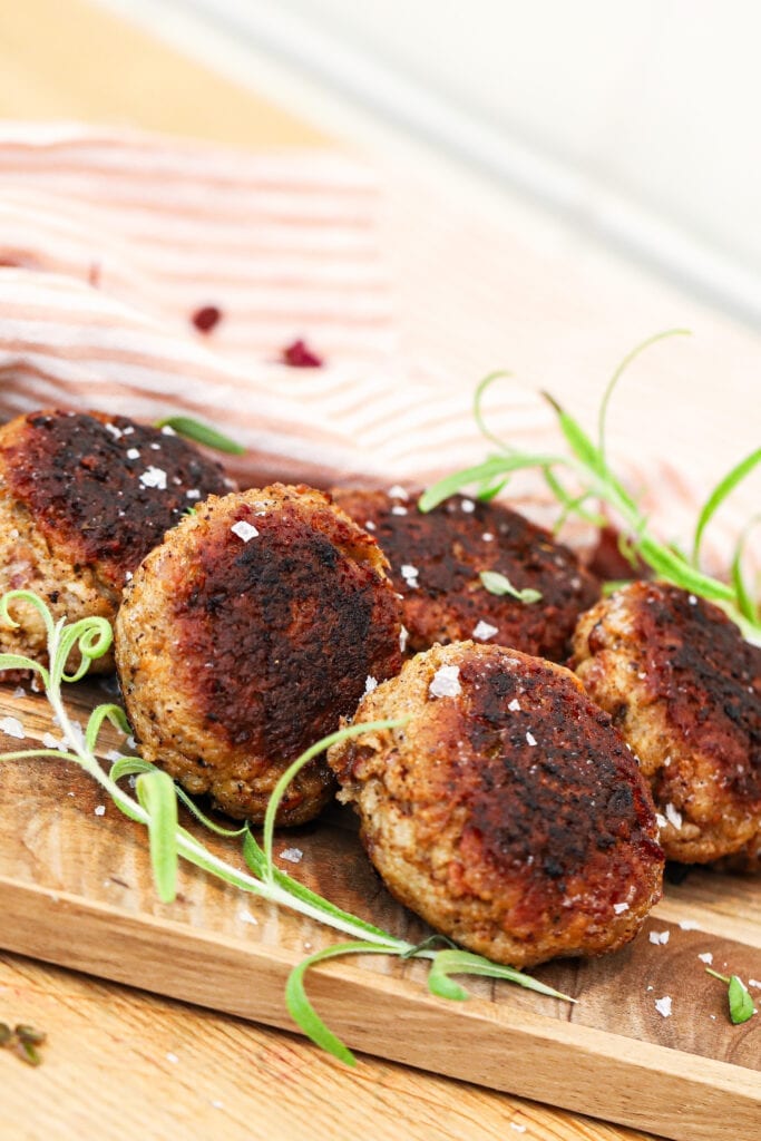 Frikadeller med Fanø skinke - Opskrift på luksus frikadeller