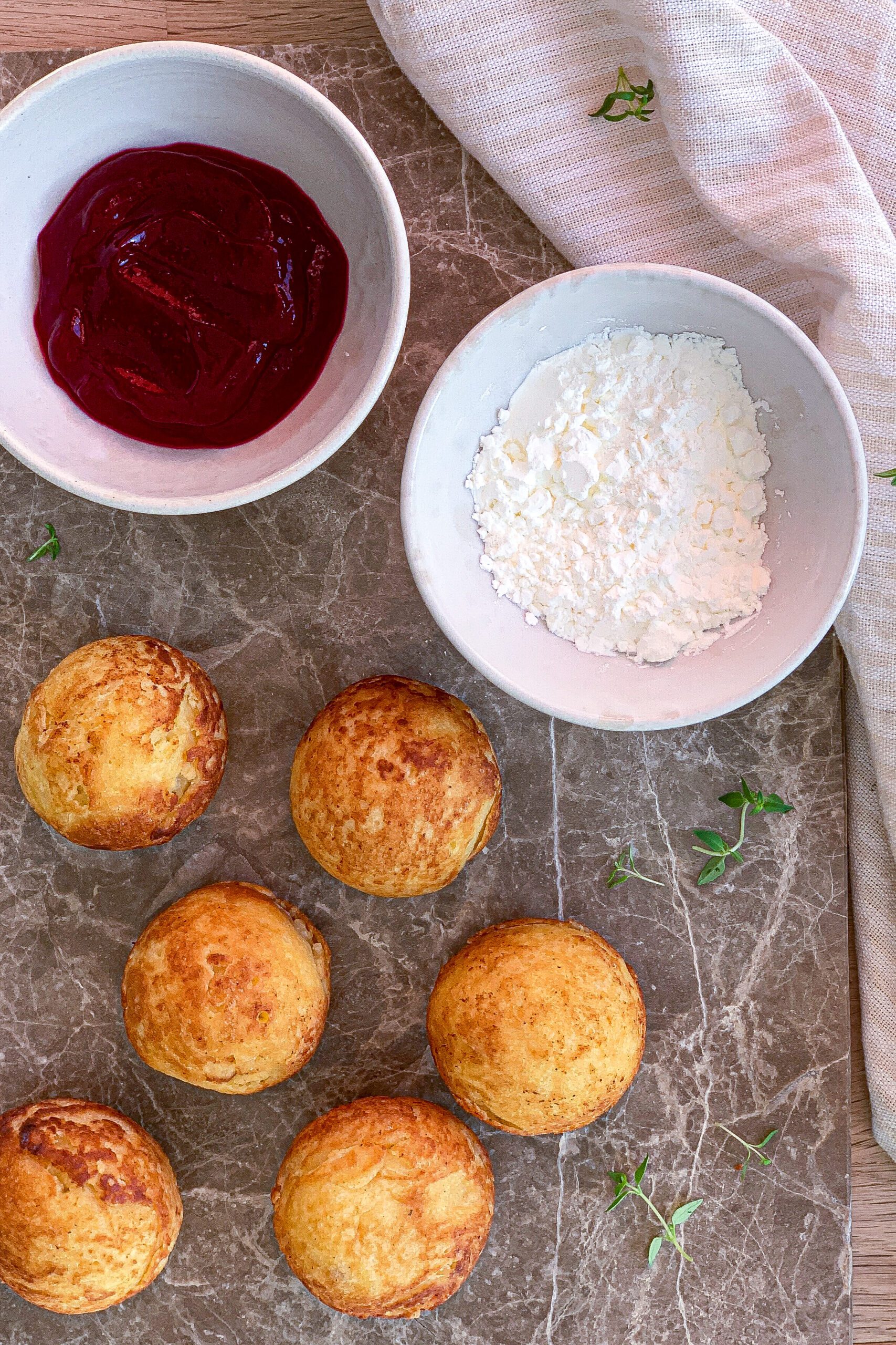Madæbleskiver - Opskrift på æbleskiver med bacon