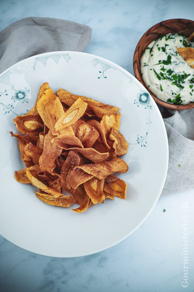 Opskrift på sprøde pastinak chips
