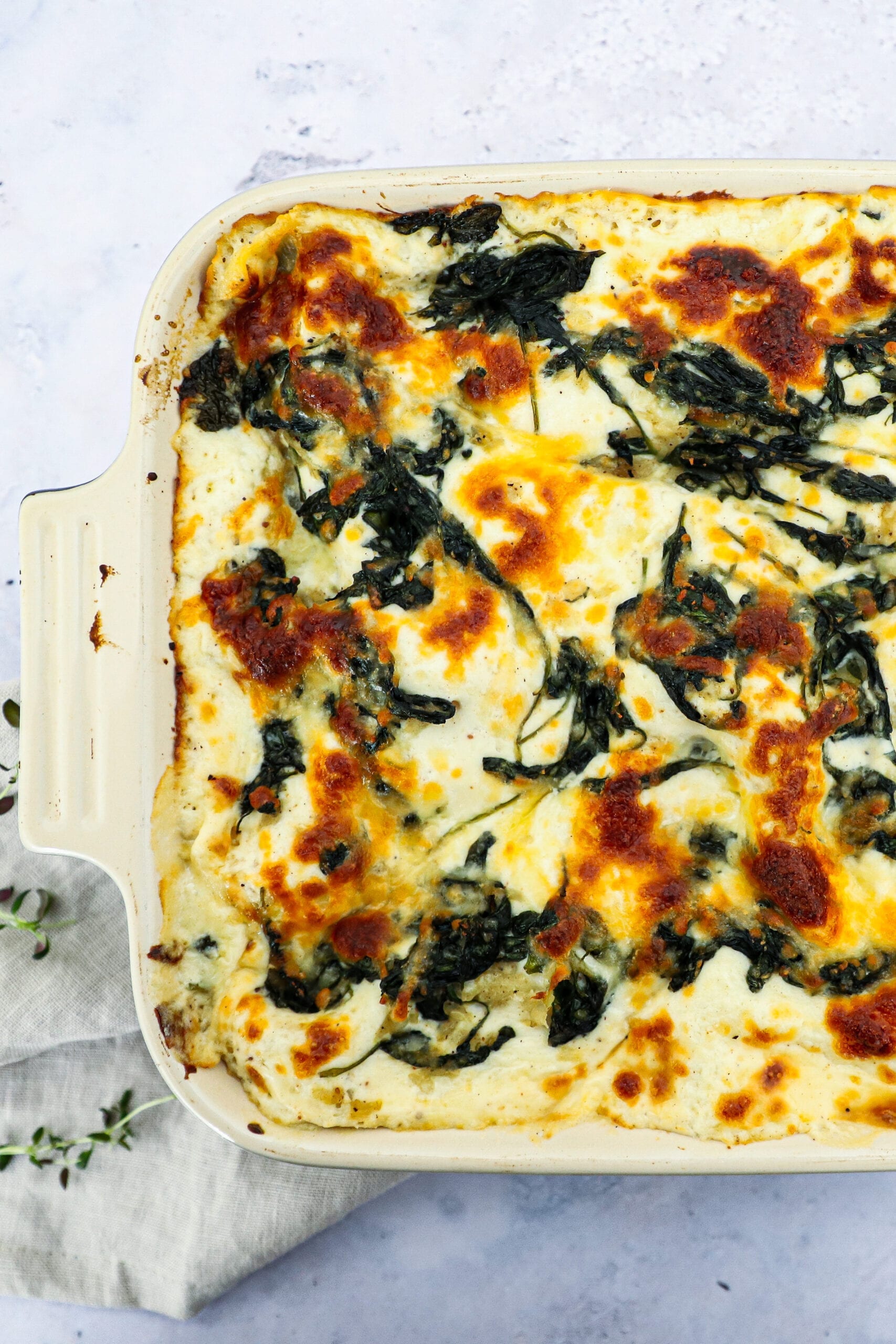 Lakselasagne - Opskrift på lakselasagne med spinat og ricotta