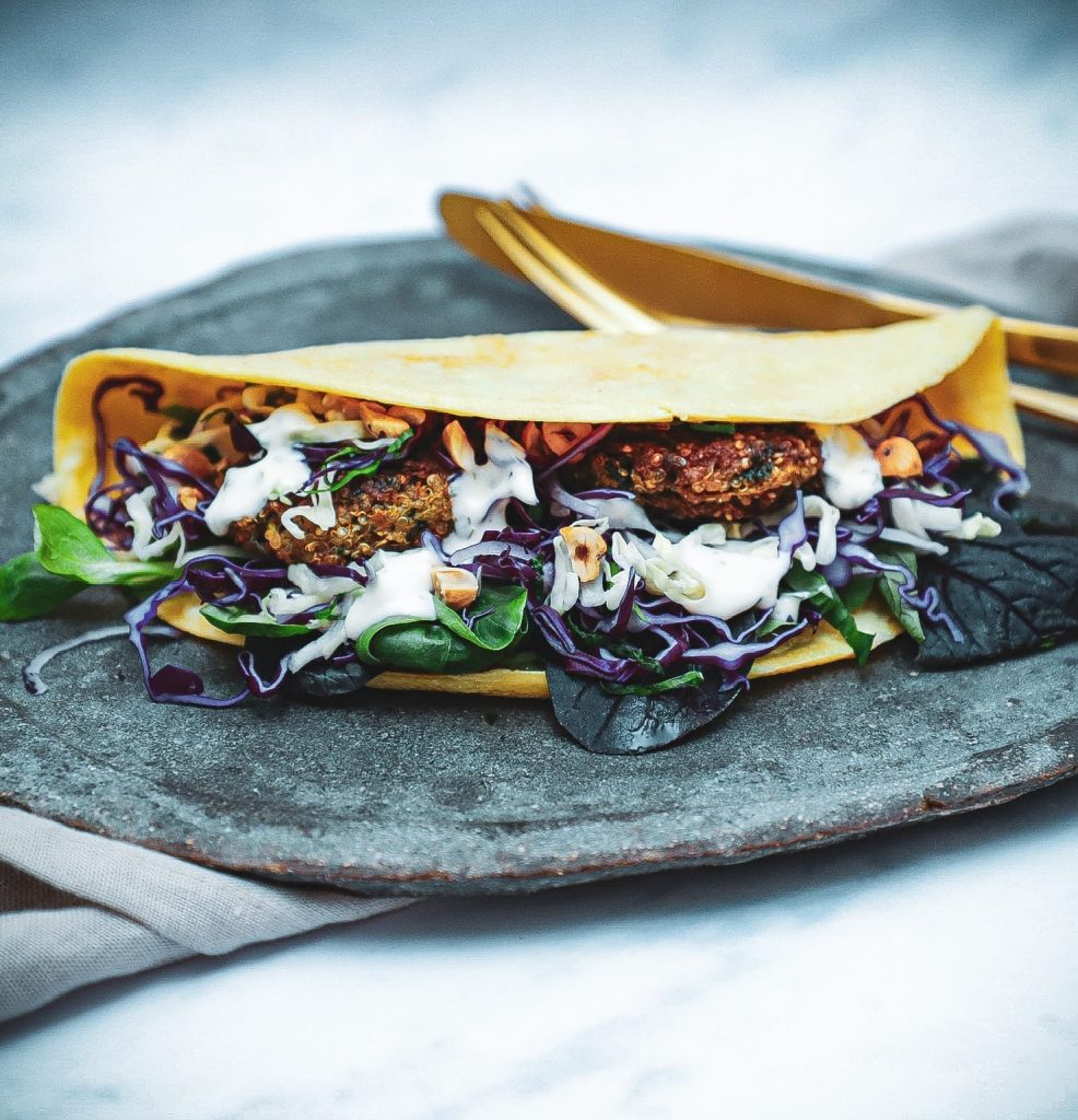 Æggewrap med quinoadeller - Opskrift på sund aftensmad