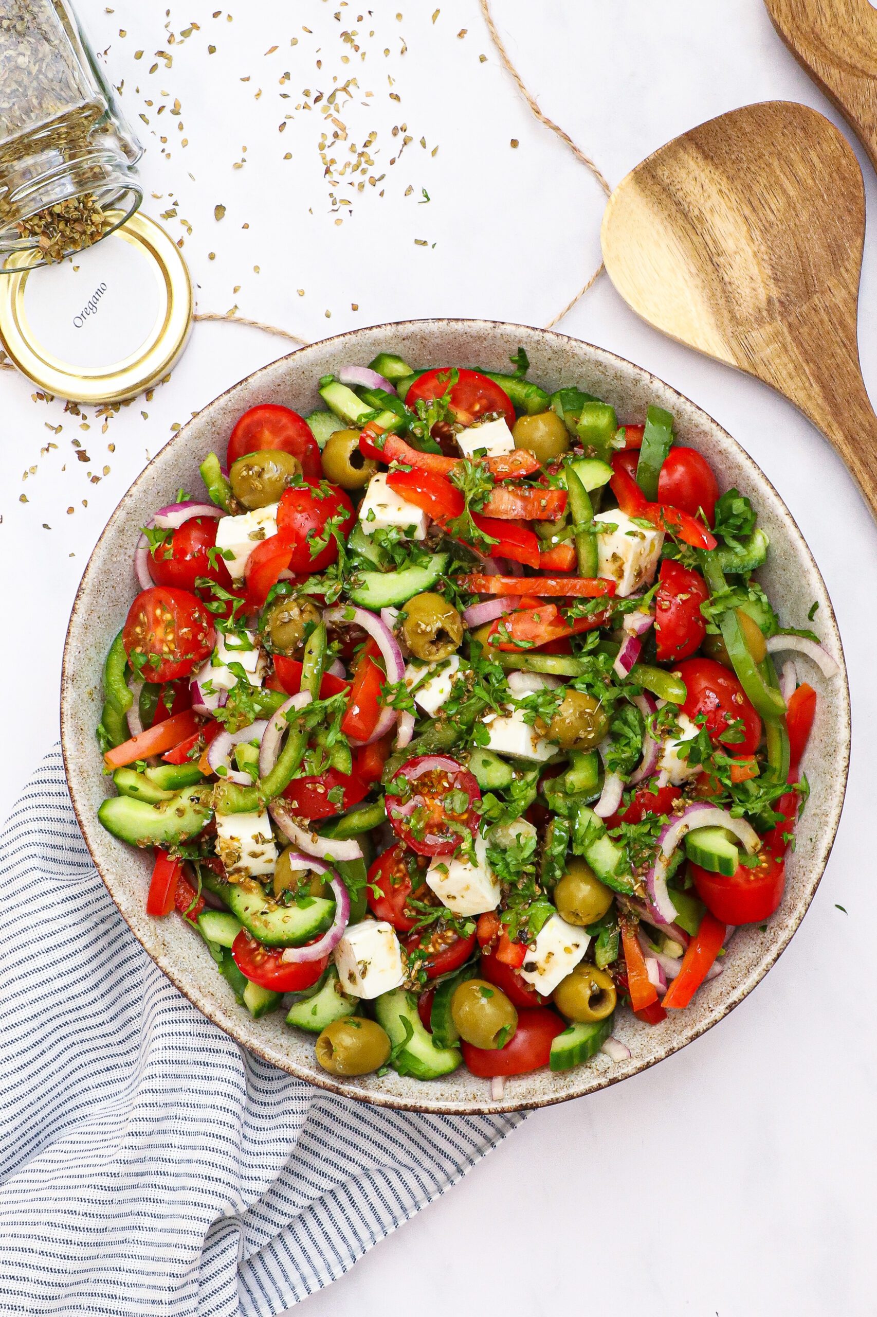 Græsk salat - Opskrift på nem og lækker græsk salat