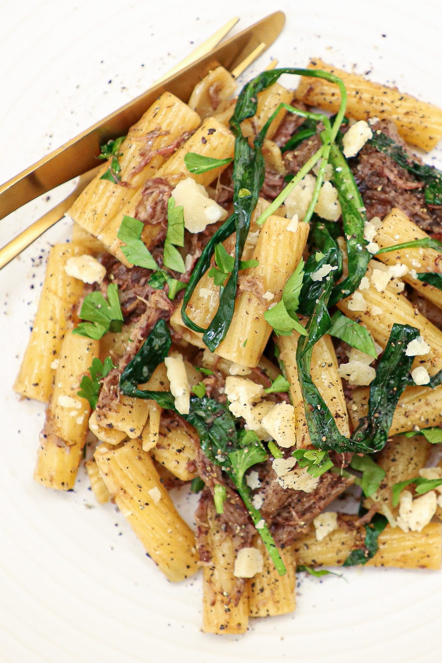 Pasta med braiseret lam - Opskrifter lavet med rester