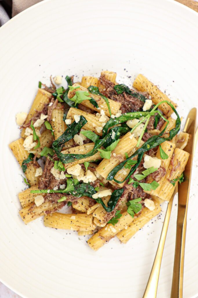 Pasta med braiseret lam - Opskrifter lavet med rester
