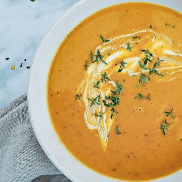 Butternut squash suppe - Opskrift på lækker cremet suppe