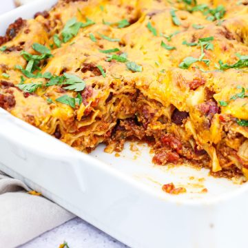 Mexicansk lasagne - Opskrift på den bedste mexicanske lasagne