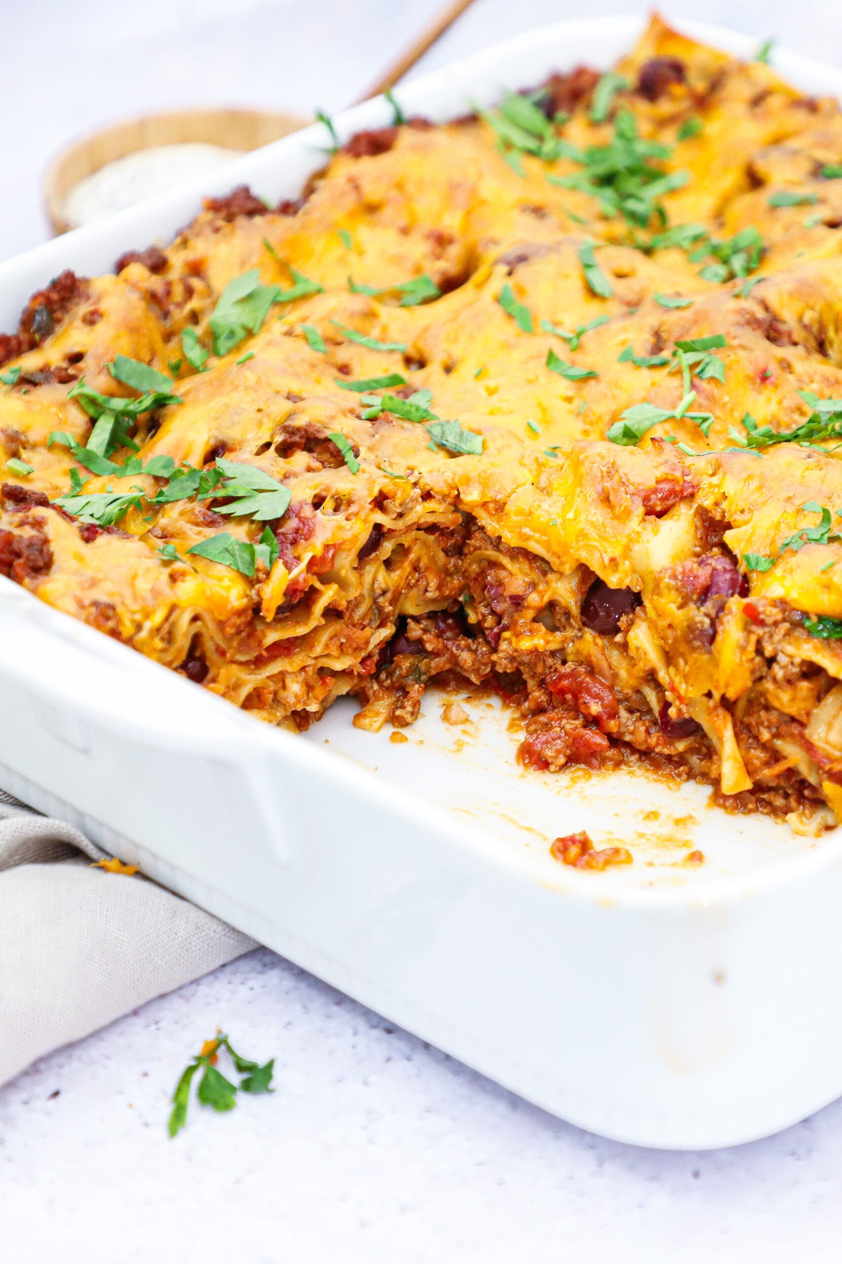 Mexicansk lasagne - Opskrift på den bedste mexicanske lasagne