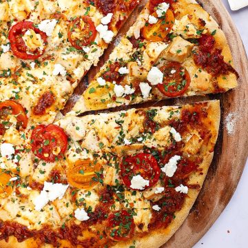 Pizza med kylling og feta - Opskrift og pizza inspiration
