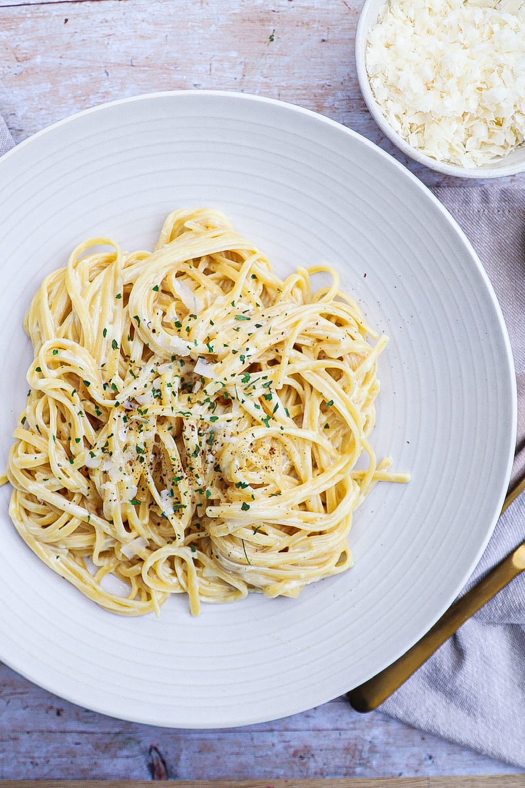 Pasta Alfredo - Opskrift på nem og cremet Pasta Alfredo