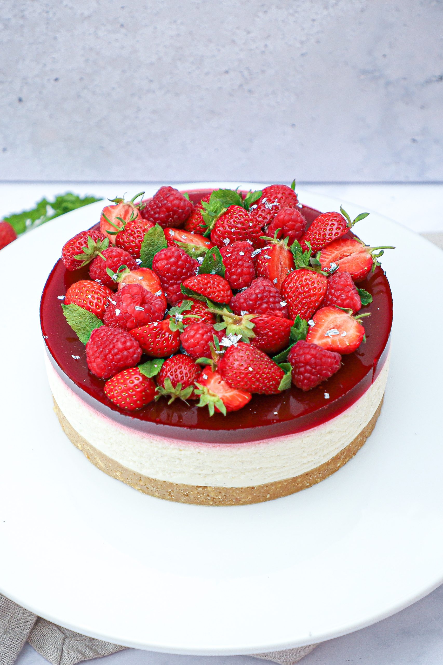 Koldskål cheesecake - Opskrift på cheesecake med koldskål