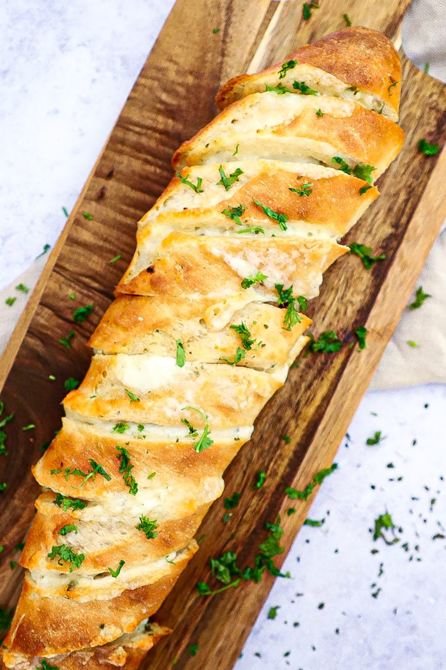 Hvidløgsflutes - Opskrift på hvidløgsflutes med mozzarella