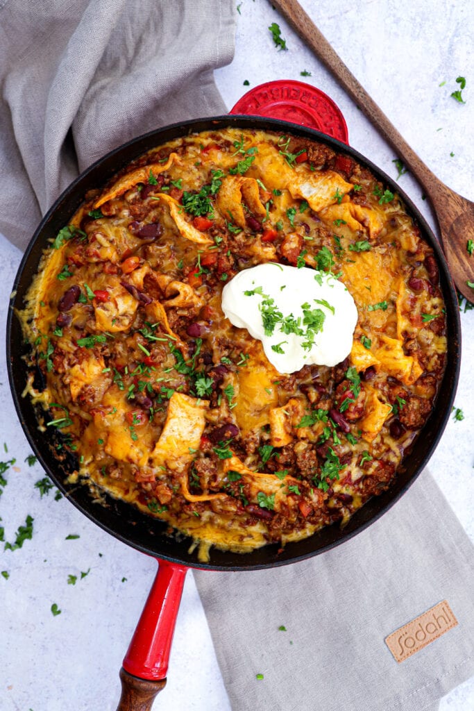 One pot mexicansk tortilla - Opskrift på mexicansk gryderet
