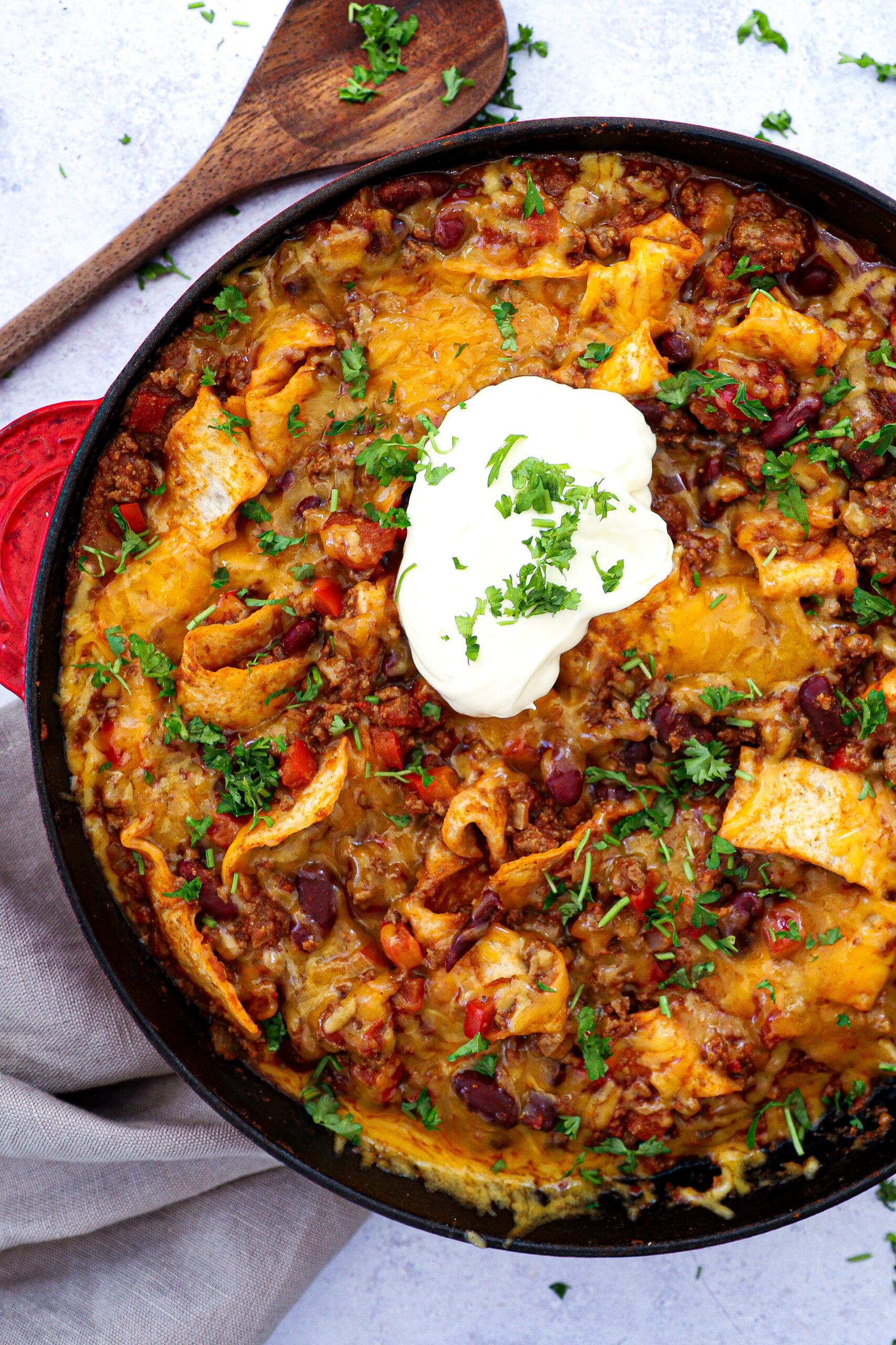 One pot mexicansk tortilla - Opskrift på mexicansk gryderet