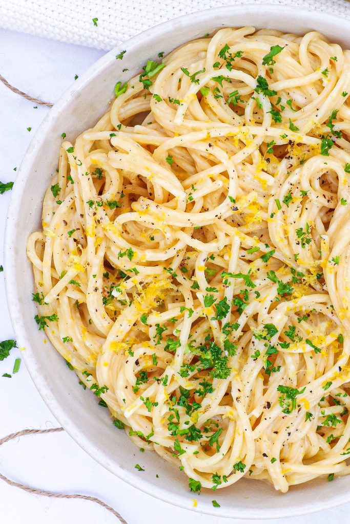 Citronpasta - Opskrift på lækker cremet citronpasta