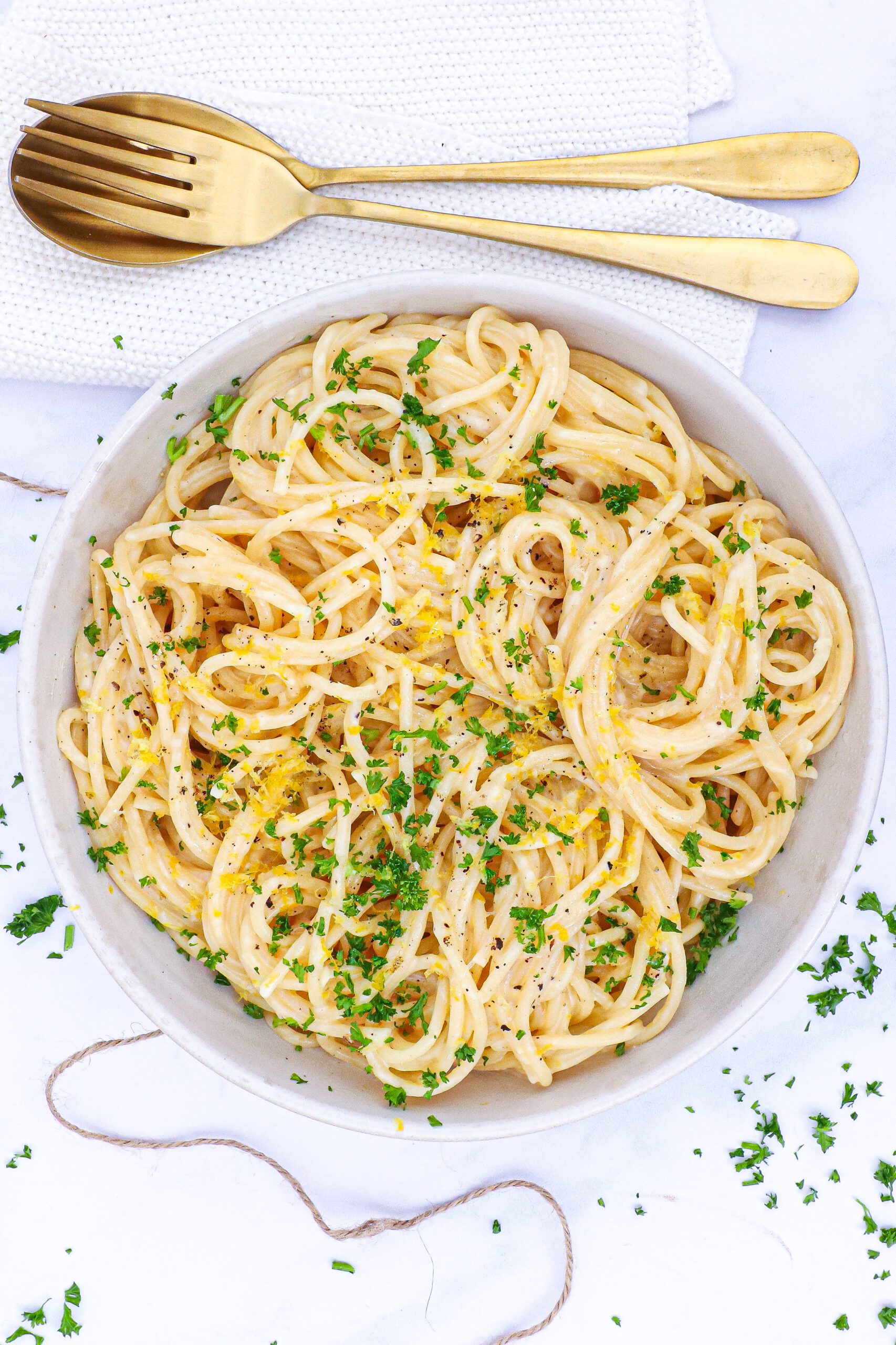 Citronpasta - Opskrift på lækker cremet citronpasta
