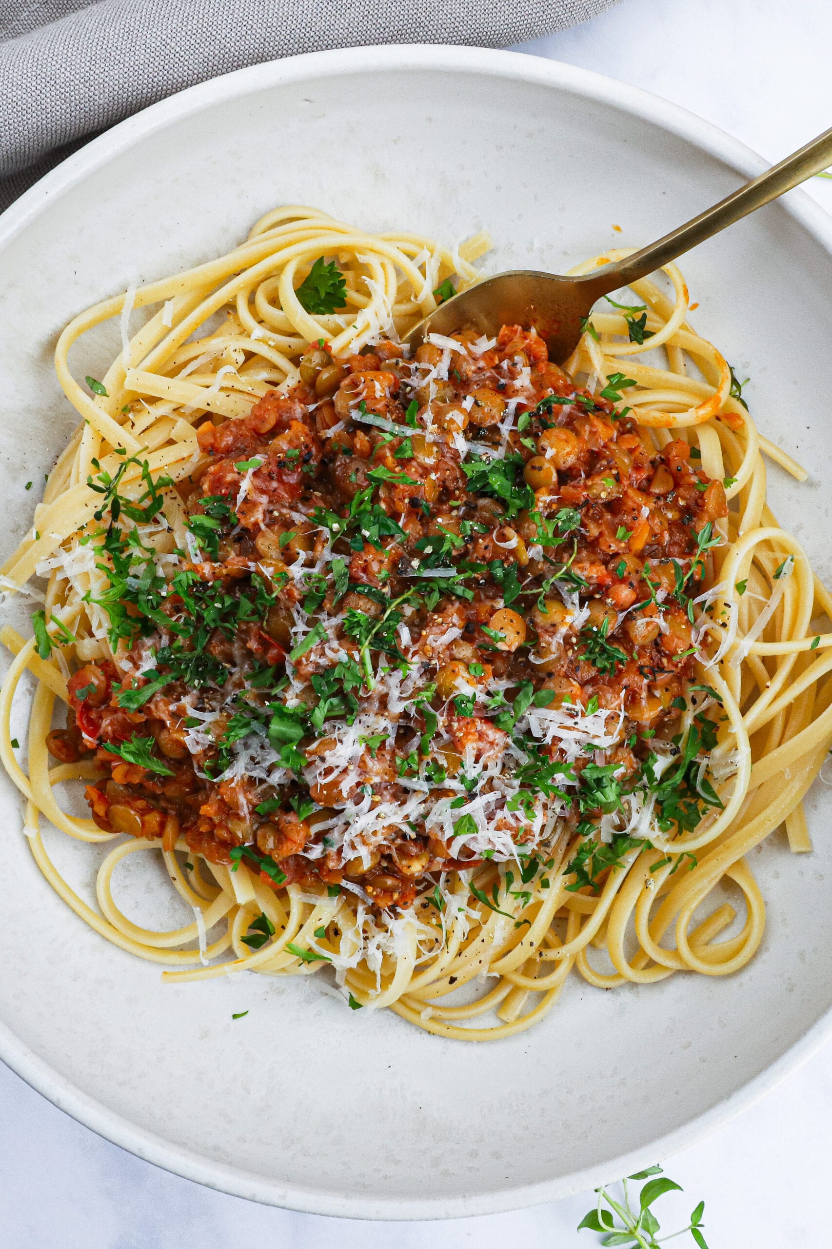 Vegetar bolognese - Opskrift på skøn linse bolognese