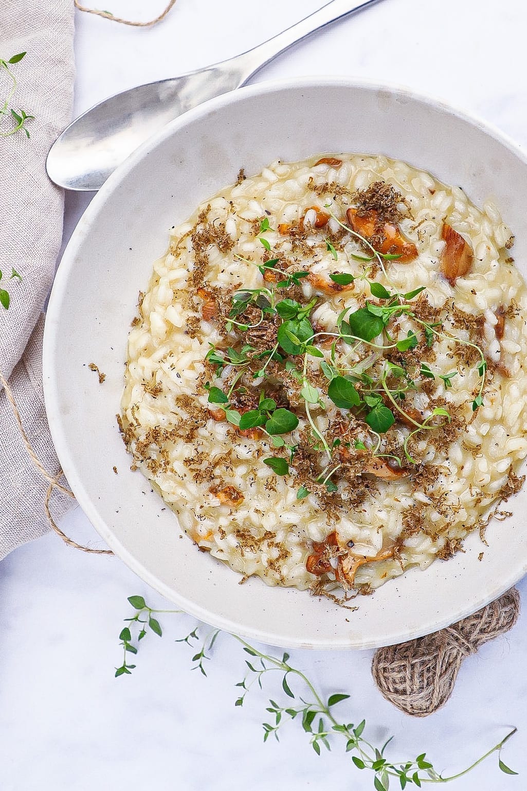Risotto med kantareller - Opskrift på svamperisotto