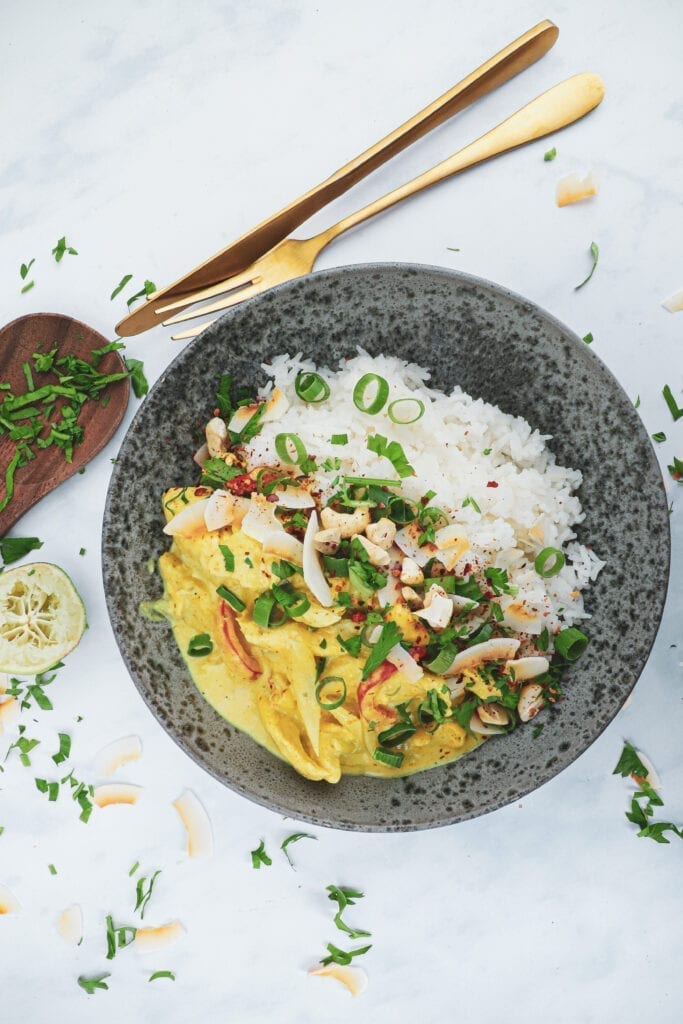 Thai chicken curry - Opskrift på kylling i karry med kokosmælk
