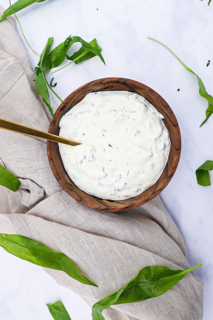 Ramsløg dressing - Opskrift på dressing med ramsløg
