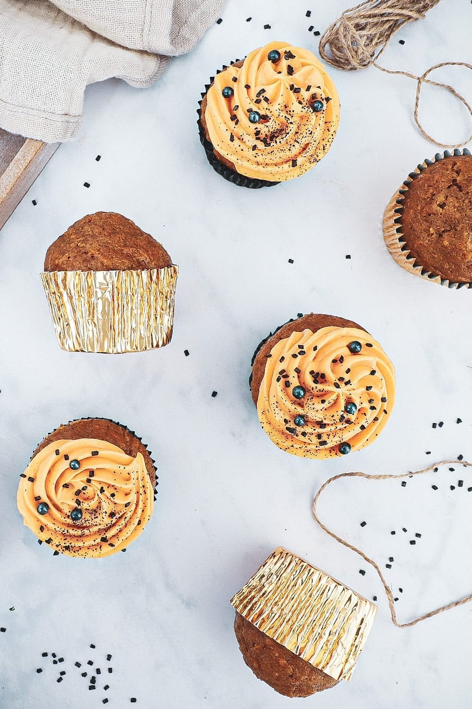 Græskarmuffins - Opskrift på halloween muffins med græskar