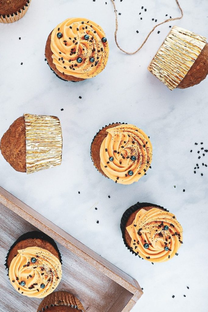 Græskarmuffins - Opskrift på halloween muffins med græskar