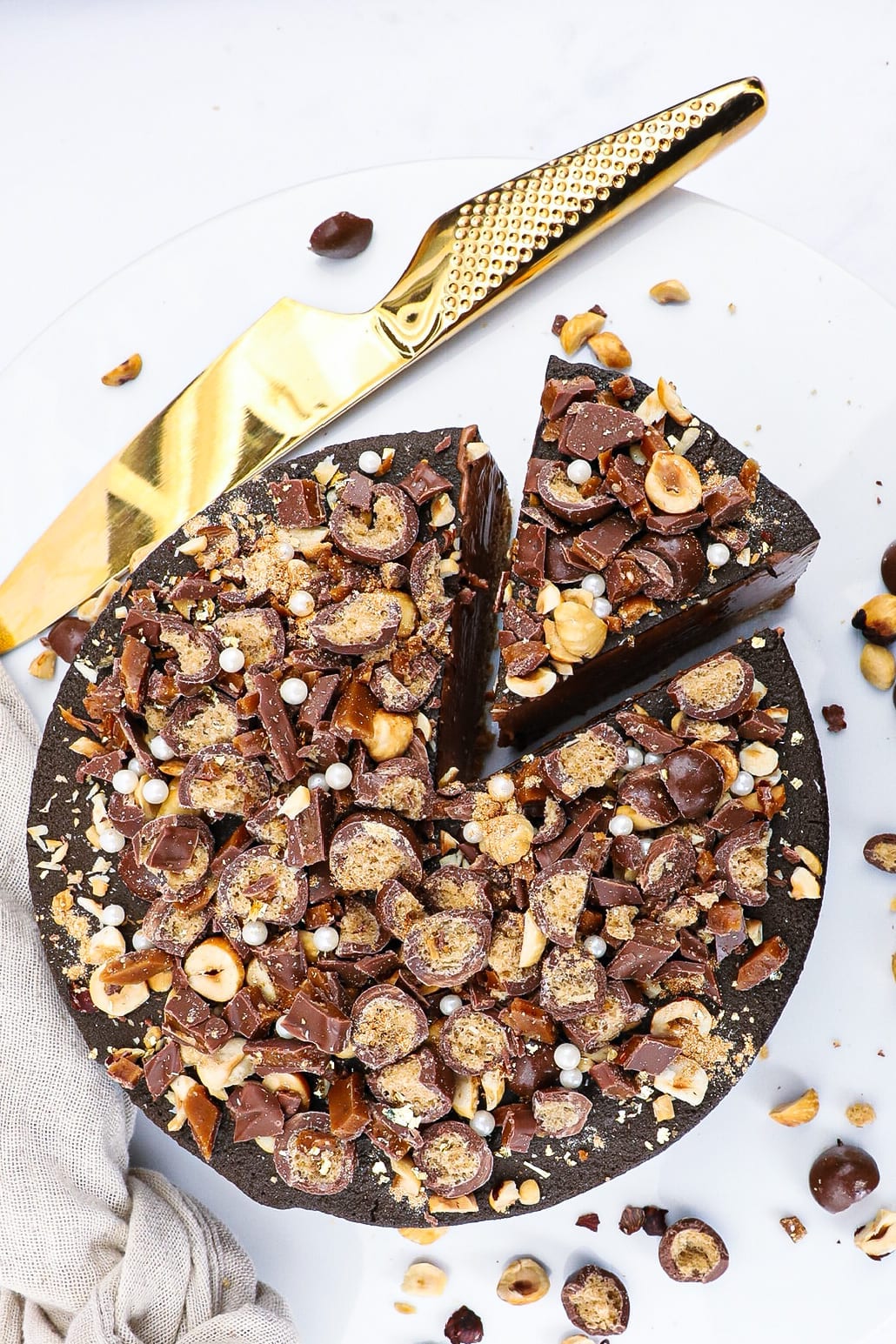 Chokolade cheesecake - Opskrift på cheesecake med daim og appelsin