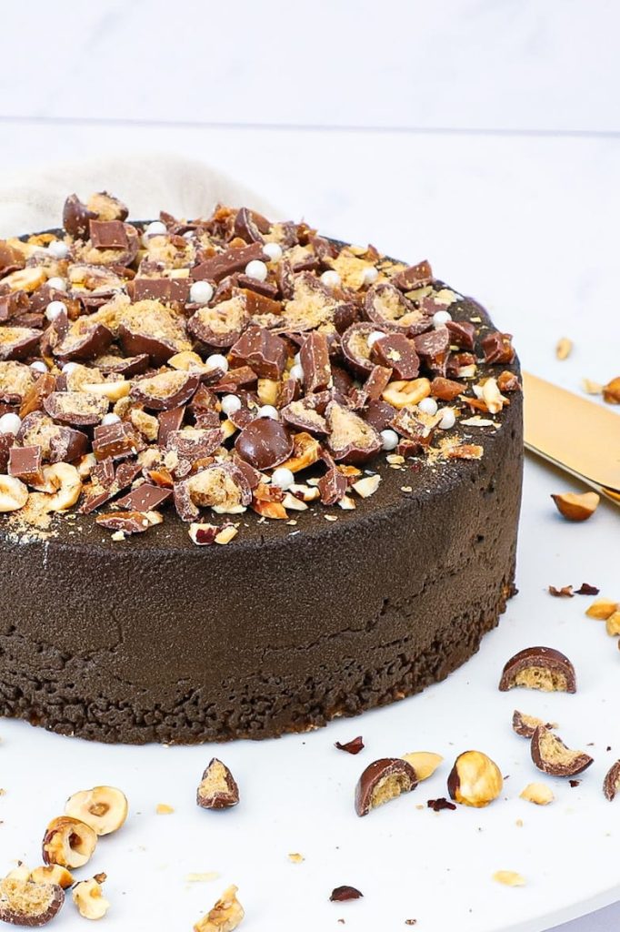 Chokolade cheesecake - Opskrift på cheesecake med daim og appelsin