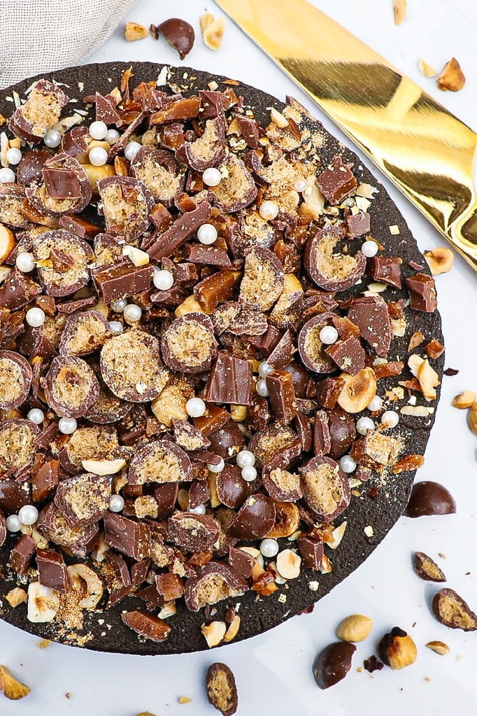 Chokolade cheesecake - Opskrift på cheesecake med daim og appelsin