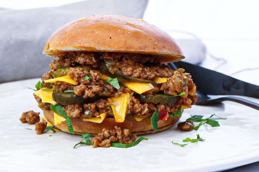 Sloppy Joes burger - Opskrift på Sloppy Joes burger
