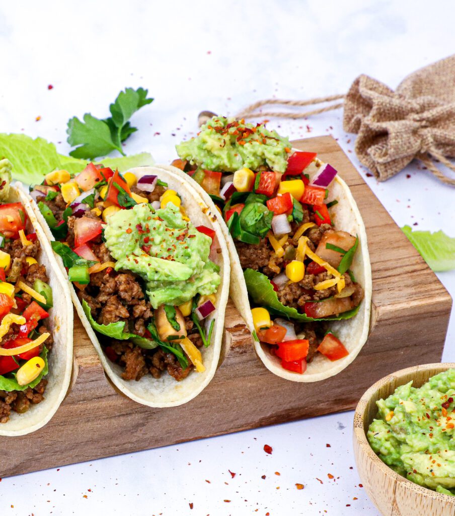 Mexicanske tacos - Opskrift på tacos med krydret oksekød
