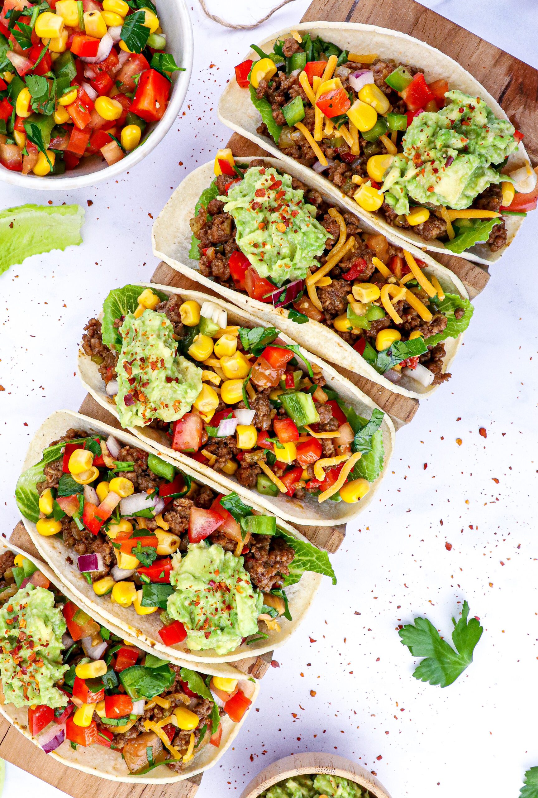 Mexicanske tacos - Opskrift på tacos med krydret oksekød