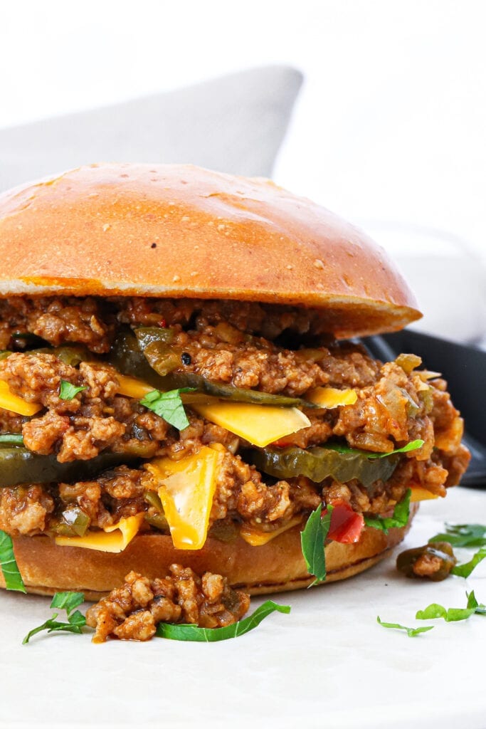 Sloppy Joes burger - Opskrift på Sloppy Joes burger