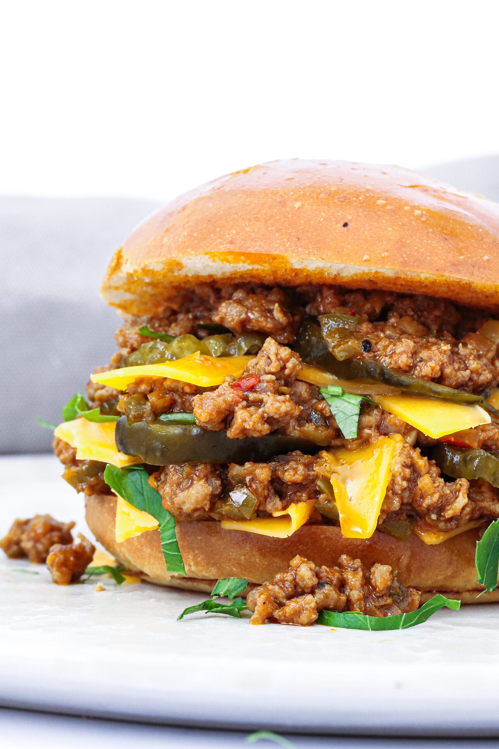 Sloppy Joes burger - Opskrift på Sloppy Joes burger
