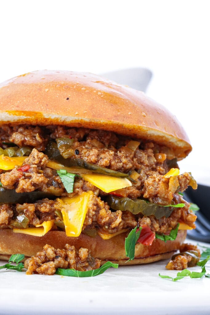 Sloppy Joes burger - Opskrift på Sloppy Joes burger