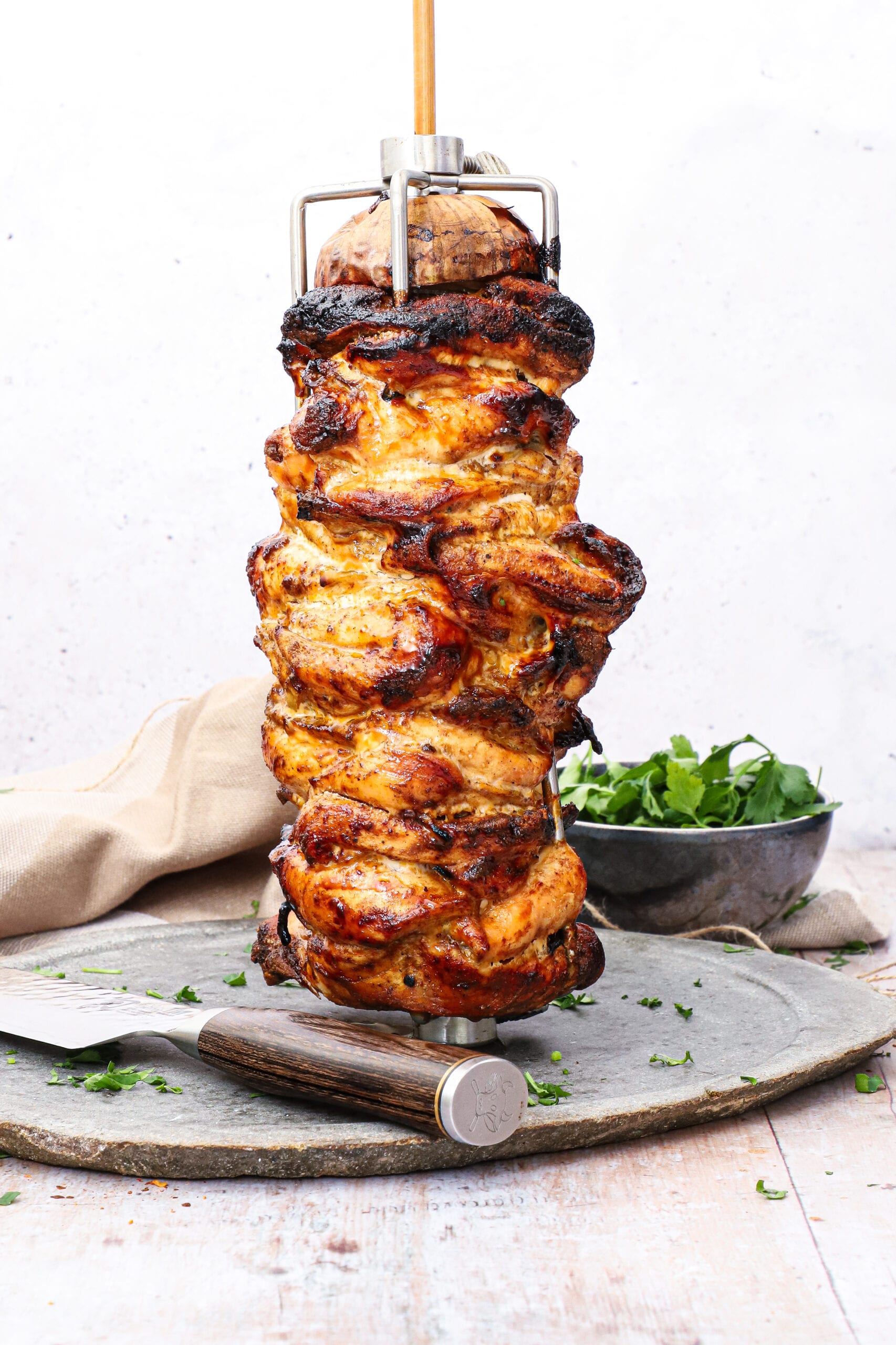 Hjemmelavet kyllinge shawarma - Opskrift på kyllinge kebab