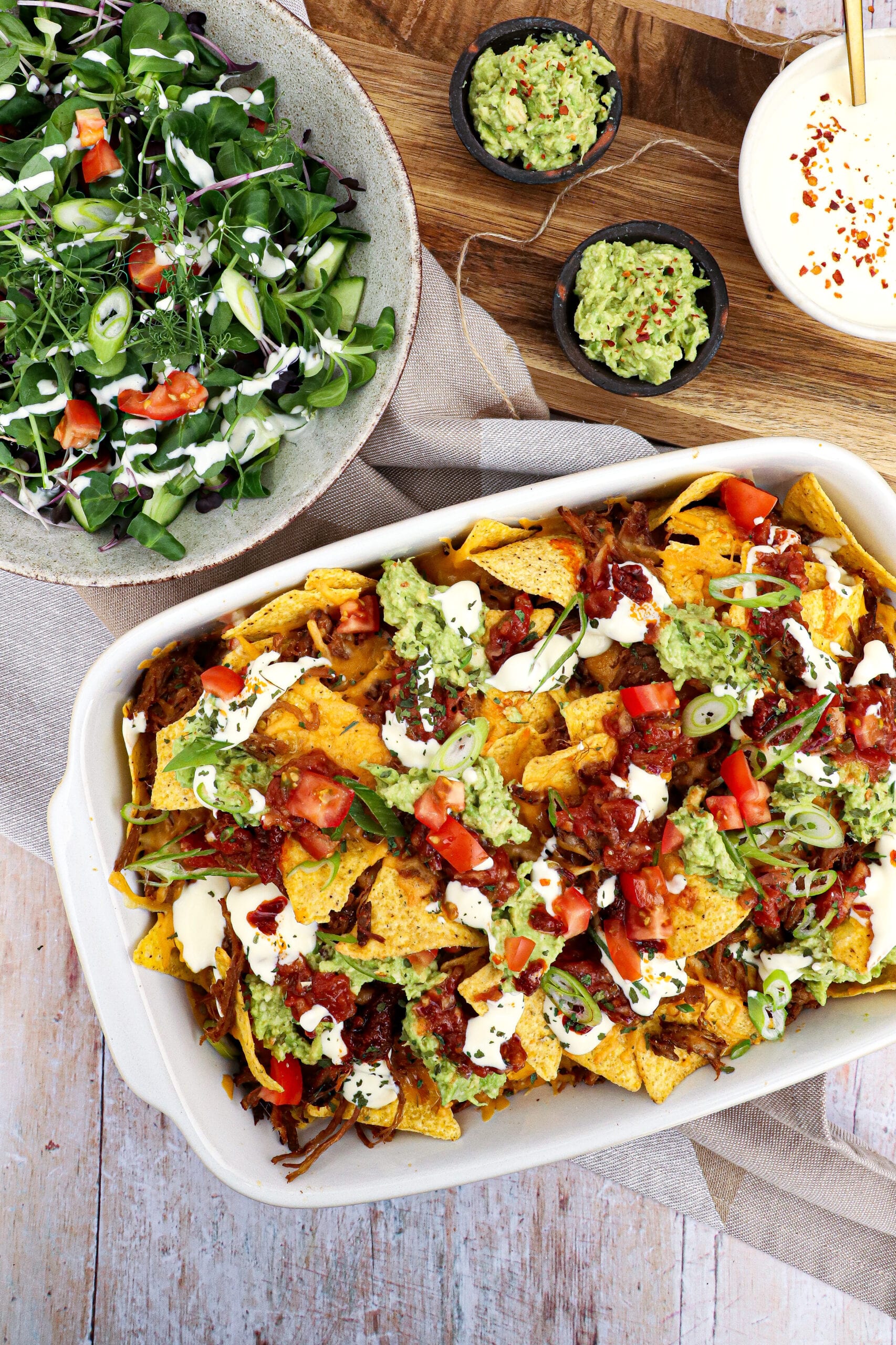 Pulled Pork Nachos - Opskrift på nachos med pulled pork