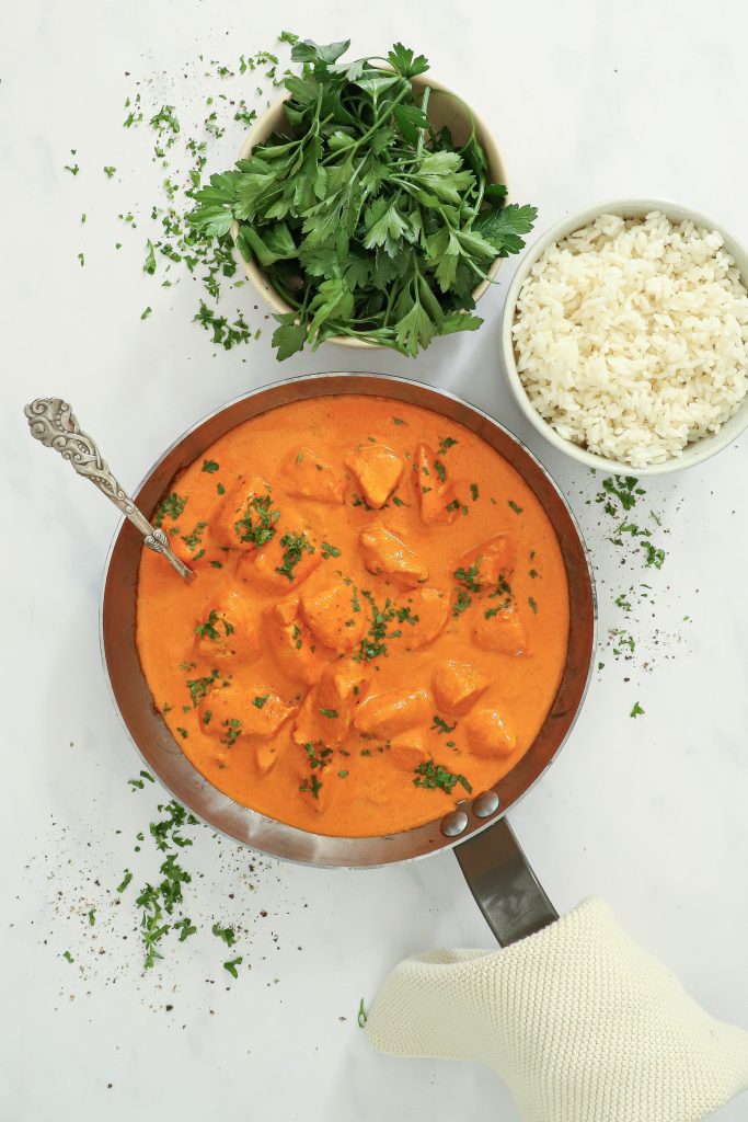 Butter chicken - Opskrift på blød og cremet butter chicken