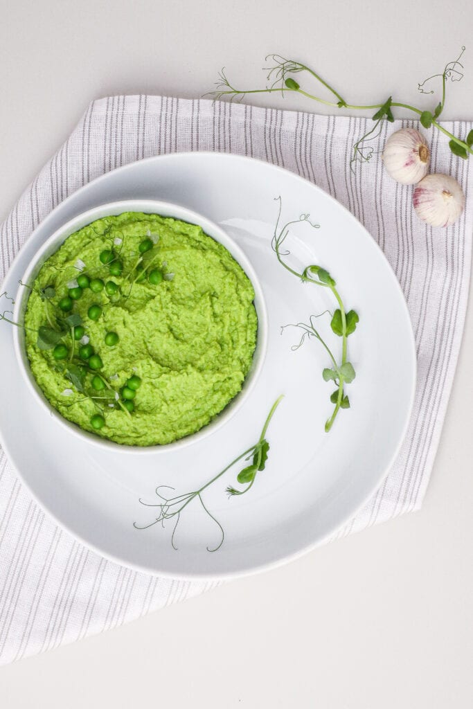 Ærtehummus - Opskrift på nem og lækker ærtehummus på 10 min.