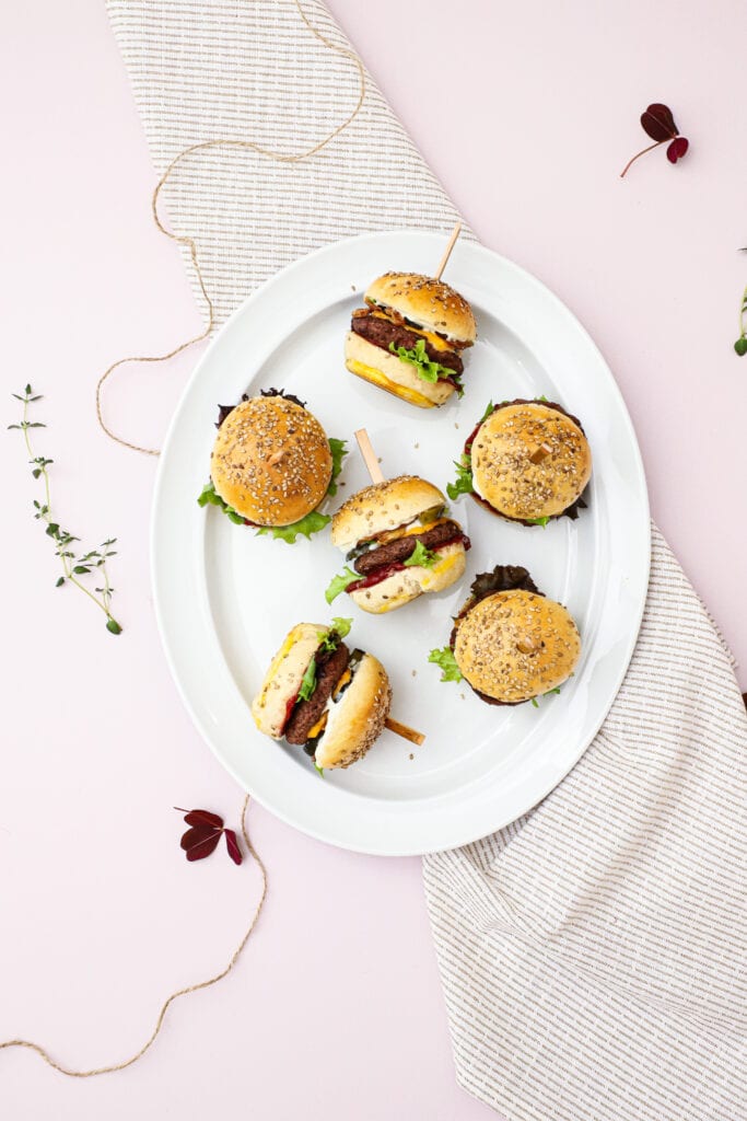 Sliders - Opskrift på cheeseburger sliders