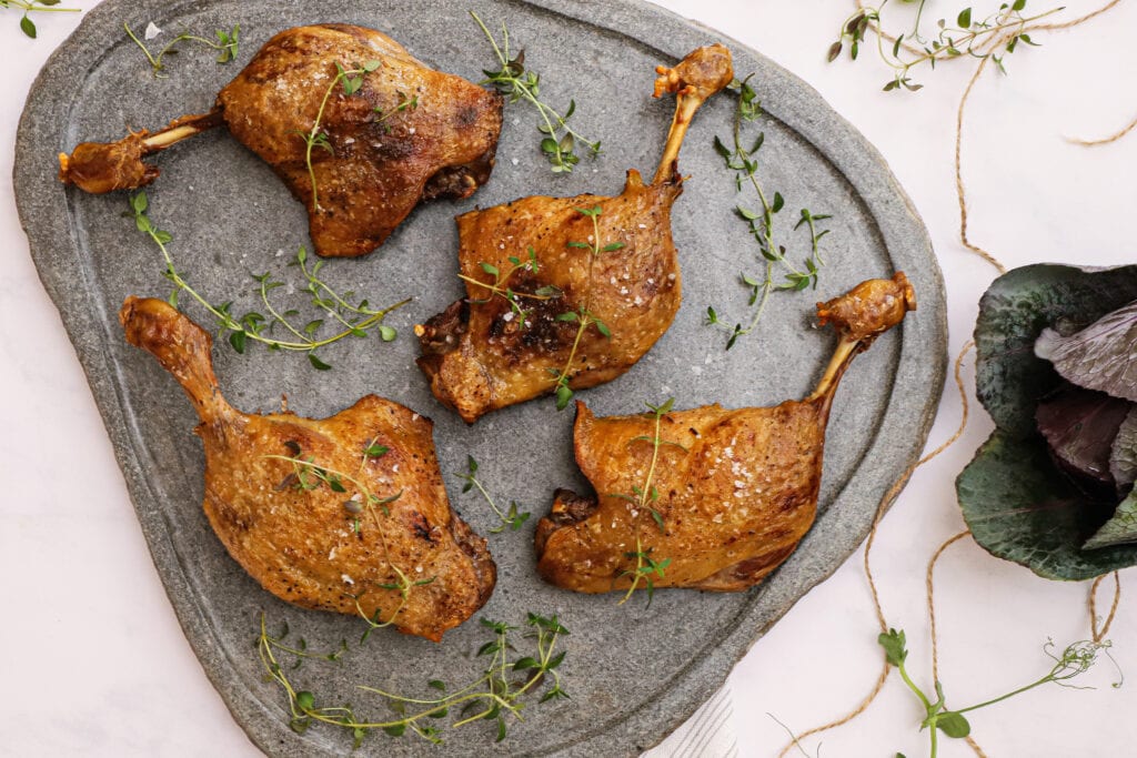 Confiteret and - Opskrift på Confit de Canard