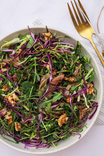 Kålsalat med confiteret and - Opskrift på skøn kålsalat