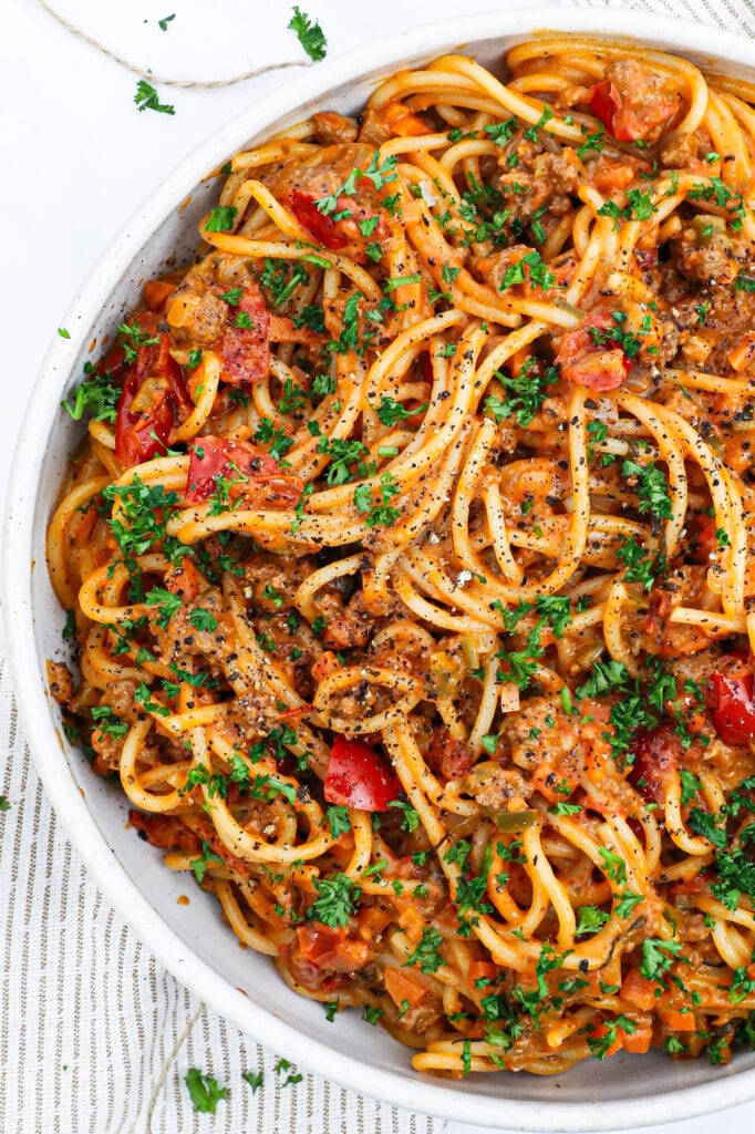 Cremet bolognese - Opskrift på cremet kødsauce med fløde