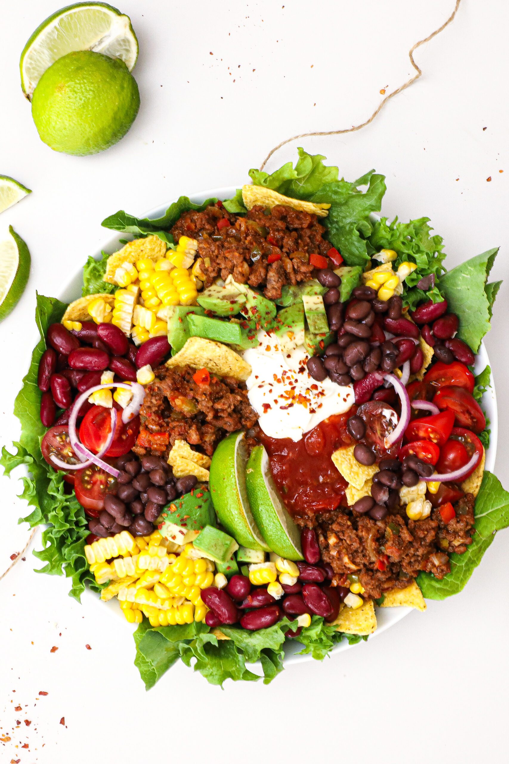 Mexicansk taco bowl - Opskrift på mexicansk måltidssalat