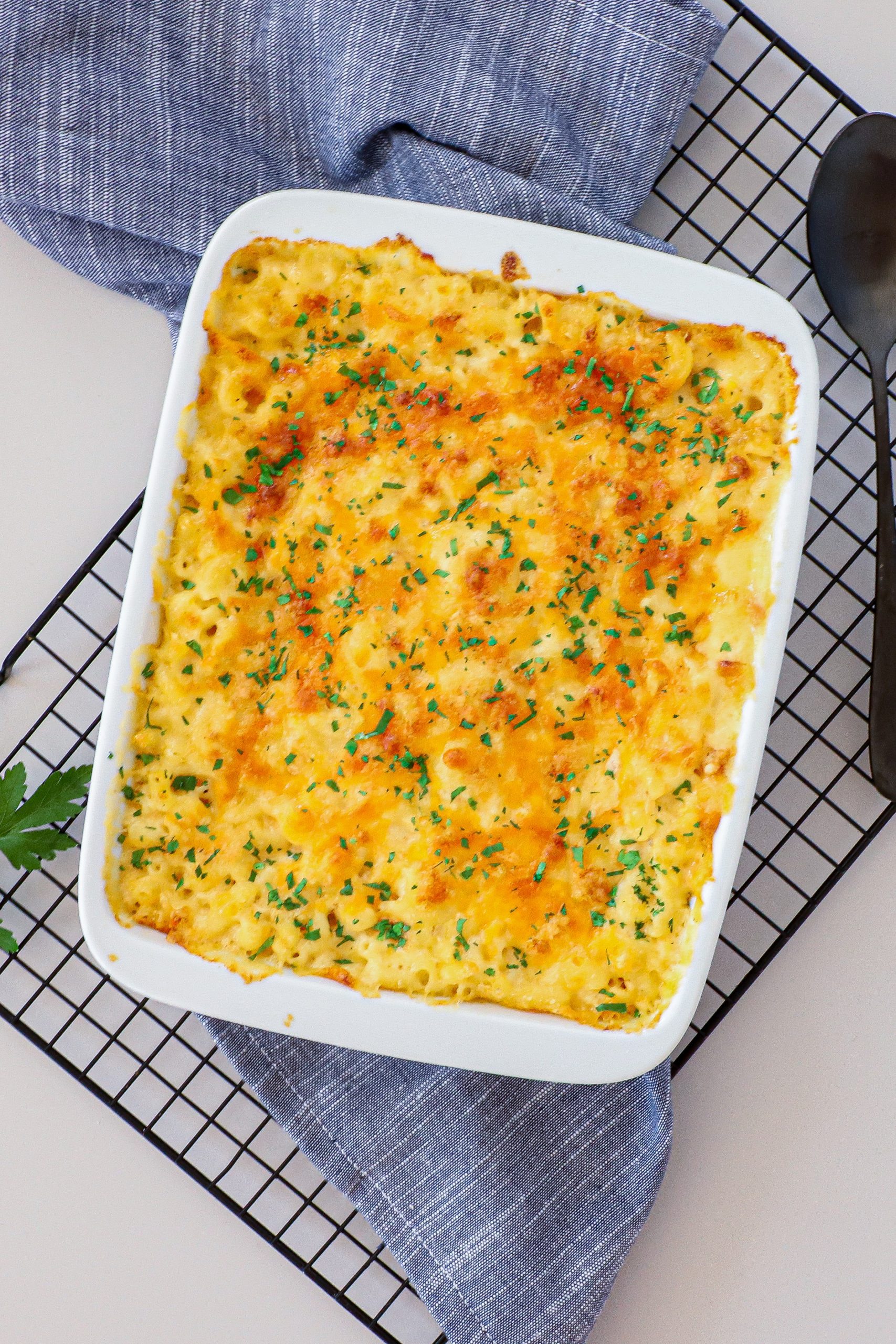 Bagt mac and cheese - Opskrift på snasket mac & cheese