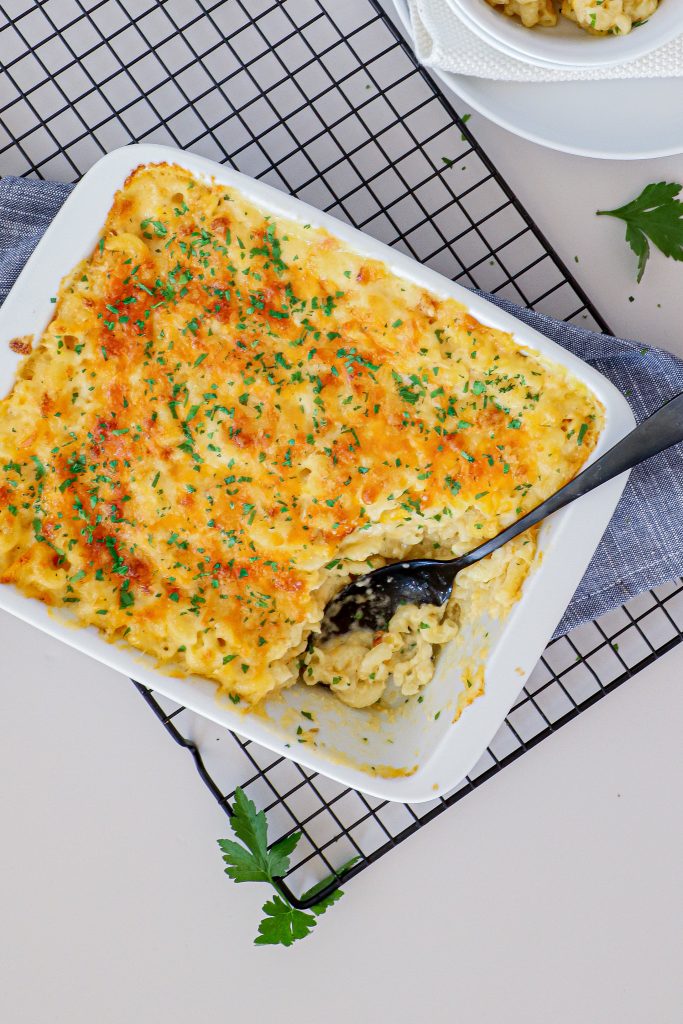 Bagt mac and cheese - Opskrift på snasket mac & cheese