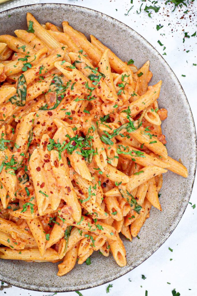 Cremet vodka pasta - Opskrift på penne alla vodka