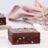 Espresso brownie med chokolade ganache - Opskrift på konfektkage